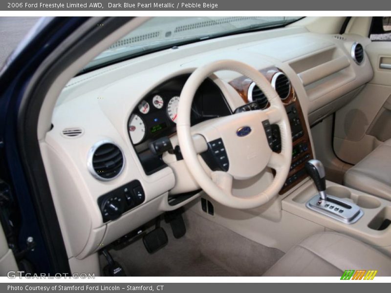 Dark Blue Pearl Metallic / Pebble Beige 2006 Ford Freestyle Limited AWD