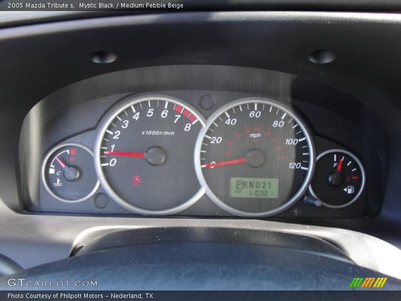 Mystic Black / Medium Pebble Beige 2005 Mazda Tribute s