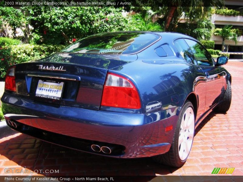 Blu Nettuno Metallic (Blue) / Avorio 2003 Maserati Coupe Cambiocorsa