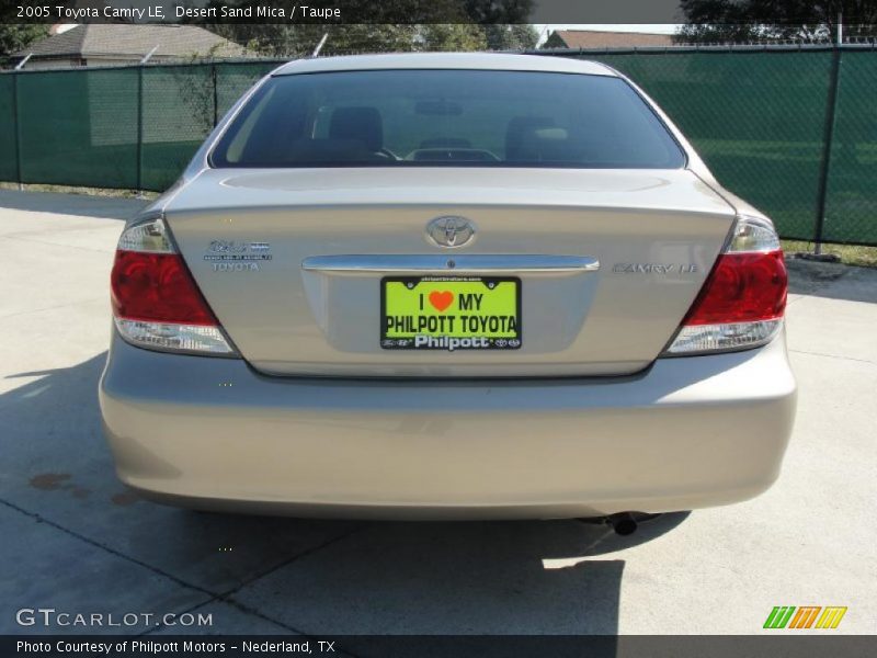 Desert Sand Mica / Taupe 2005 Toyota Camry LE