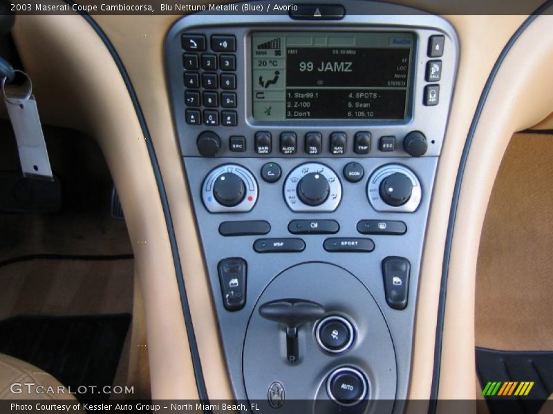 Controls of 2003 Coupe Cambiocorsa
