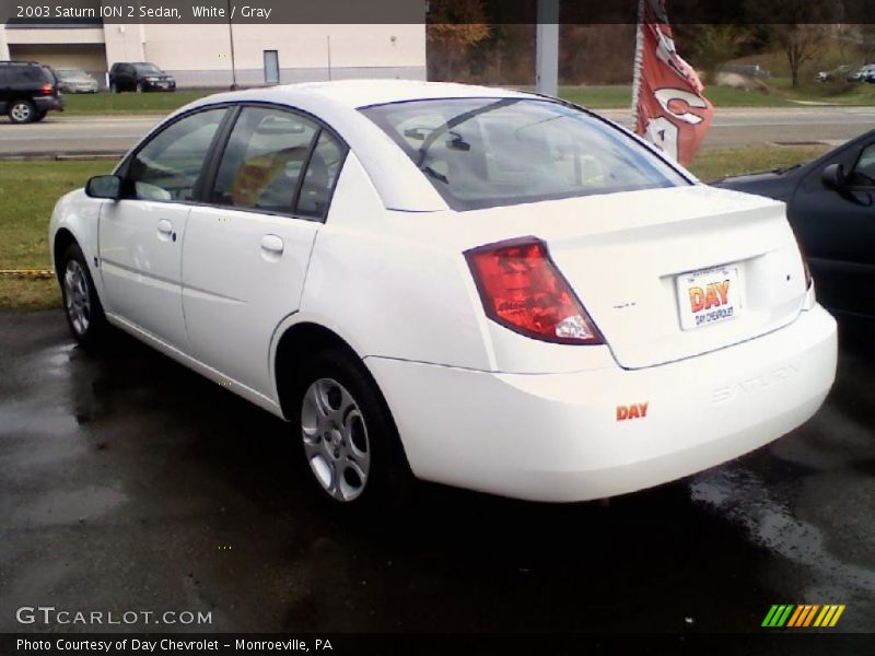 White / Gray 2003 Saturn ION 2 Sedan