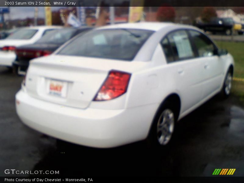 White / Gray 2003 Saturn ION 2 Sedan