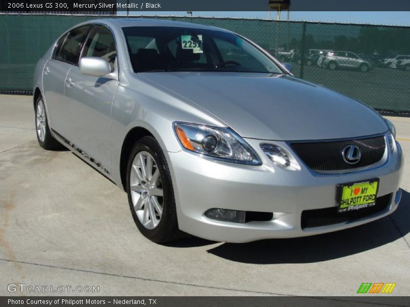 Mercury Silver Metallic / Black 2006 Lexus GS 300