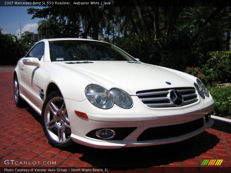Alabaster White / Java 2007 Mercedes-Benz SL 550 Roadster