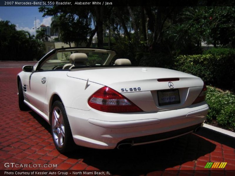 Alabaster White / Java 2007 Mercedes-Benz SL 550 Roadster