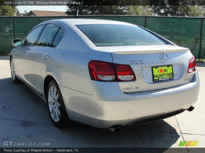 Mercury Silver Metallic / Black 2006 Lexus GS 300