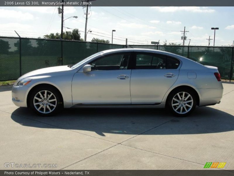Mercury Silver Metallic / Black 2006 Lexus GS 300
