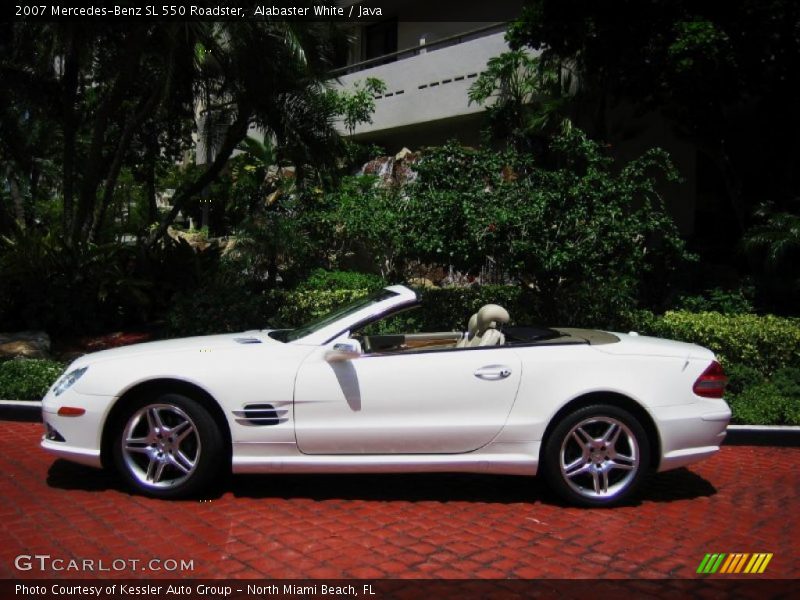 Alabaster White / Java 2007 Mercedes-Benz SL 550 Roadster