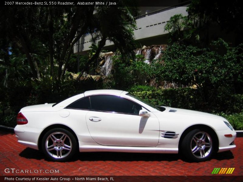 Alabaster White / Java 2007 Mercedes-Benz SL 550 Roadster