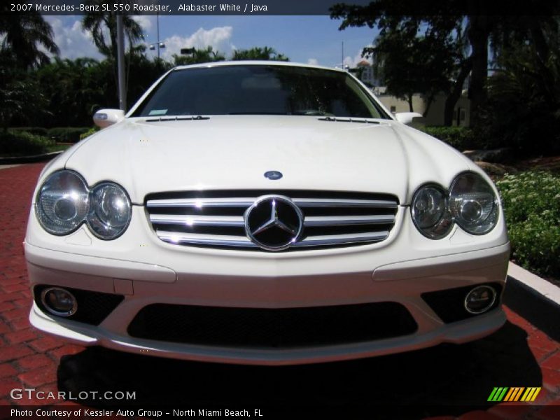 Alabaster White / Java 2007 Mercedes-Benz SL 550 Roadster