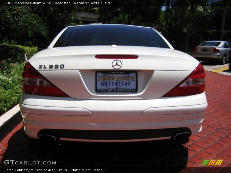 Alabaster White / Java 2007 Mercedes-Benz SL 550 Roadster