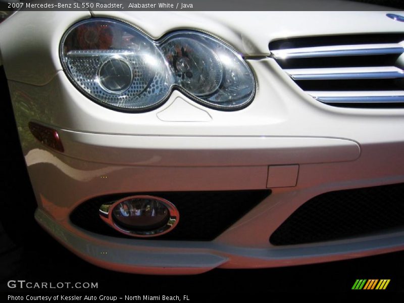 Alabaster White / Java 2007 Mercedes-Benz SL 550 Roadster