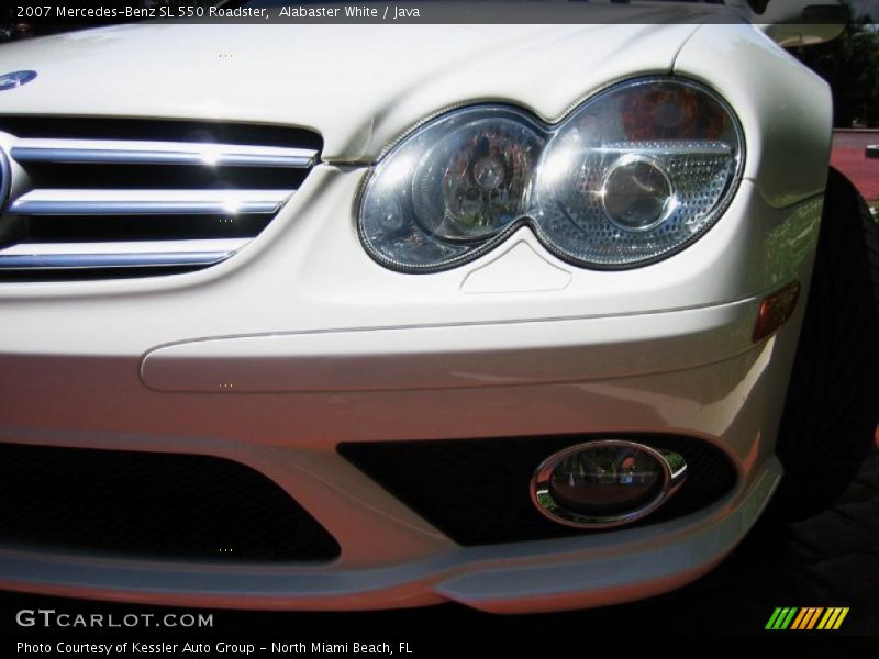 Alabaster White / Java 2007 Mercedes-Benz SL 550 Roadster