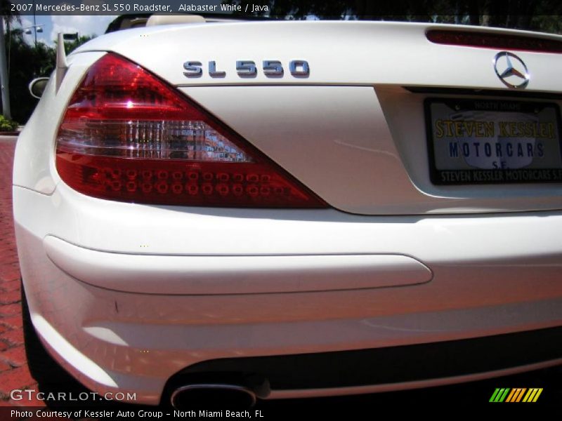 Alabaster White / Java 2007 Mercedes-Benz SL 550 Roadster