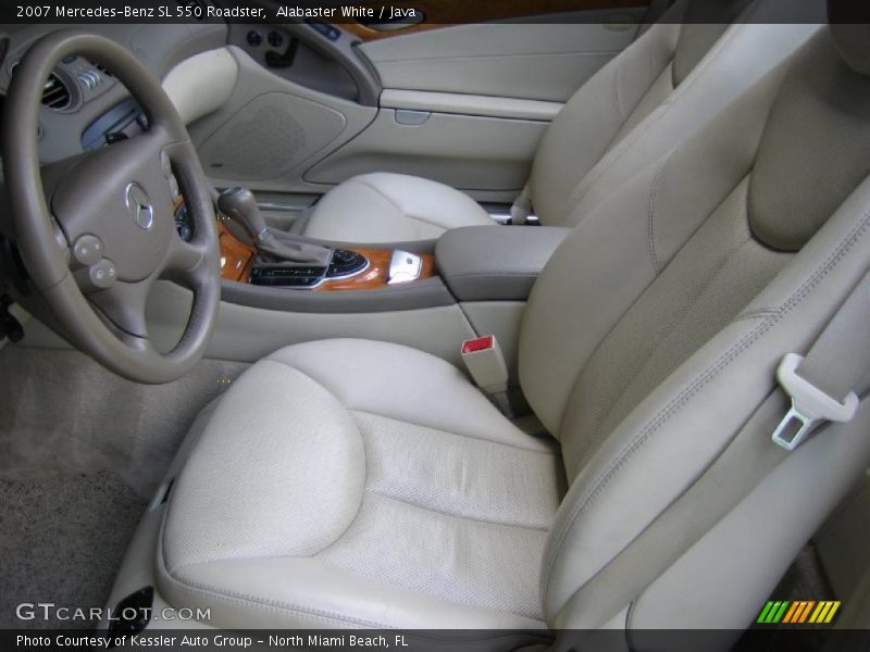 Alabaster White / Java 2007 Mercedes-Benz SL 550 Roadster