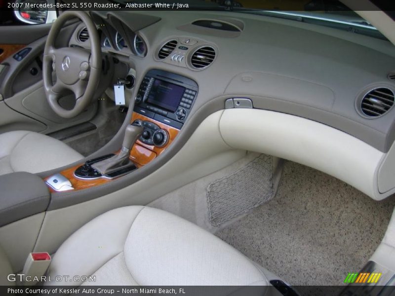 Alabaster White / Java 2007 Mercedes-Benz SL 550 Roadster