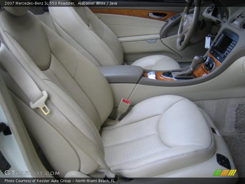 Alabaster White / Java 2007 Mercedes-Benz SL 550 Roadster