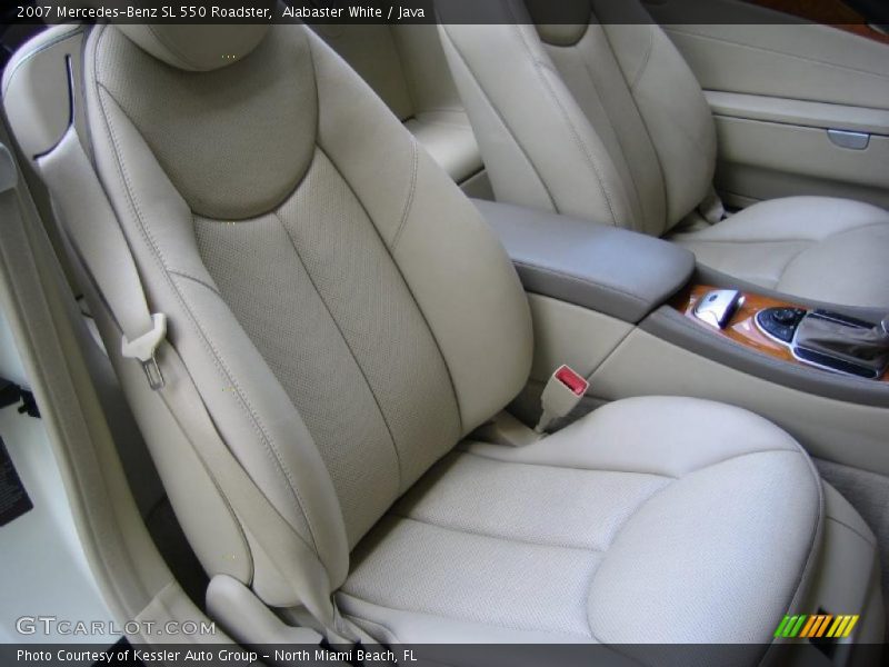 Alabaster White / Java 2007 Mercedes-Benz SL 550 Roadster
