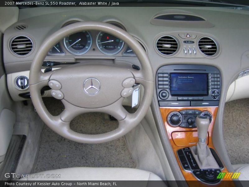 Alabaster White / Java 2007 Mercedes-Benz SL 550 Roadster