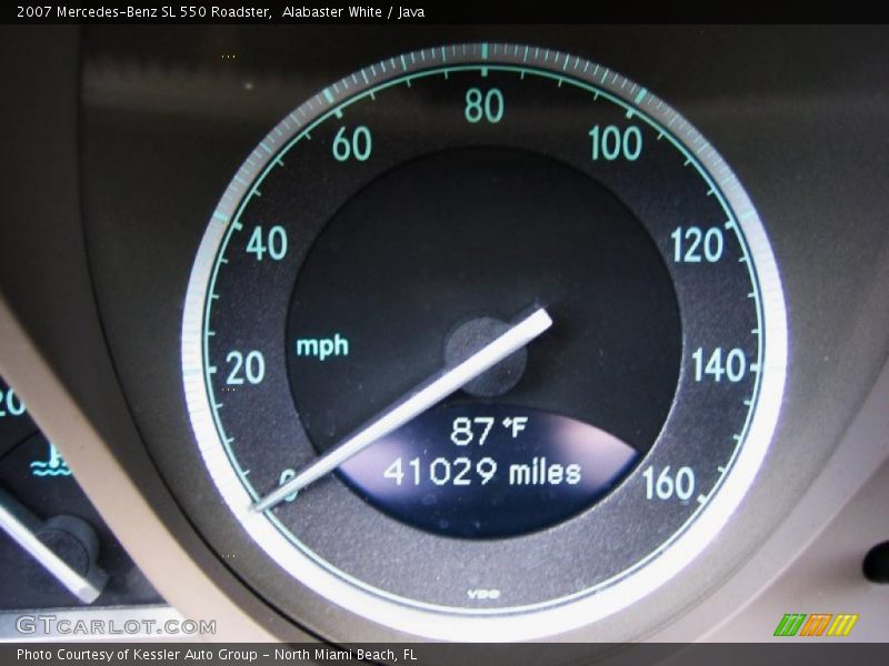Alabaster White / Java 2007 Mercedes-Benz SL 550 Roadster