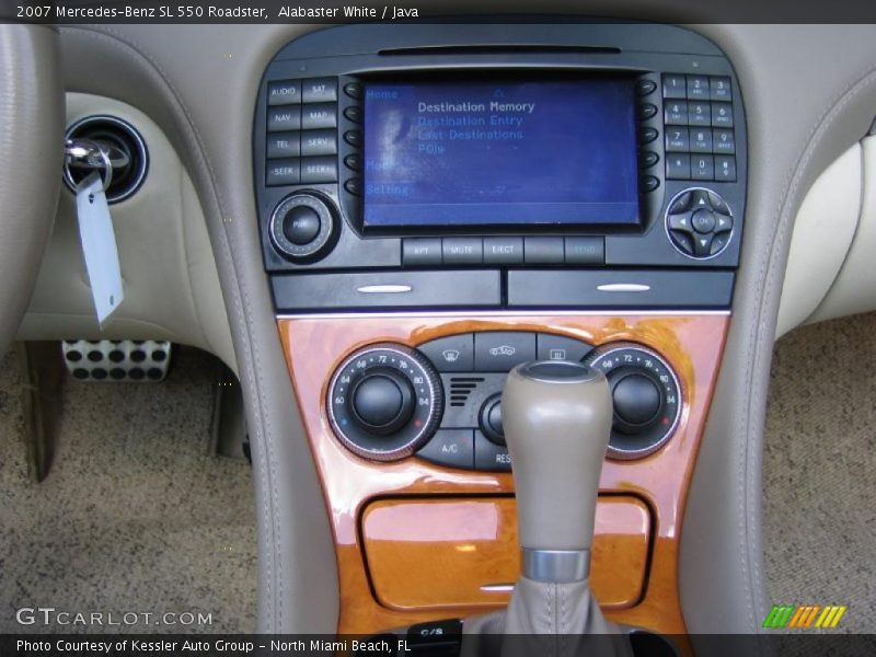 Alabaster White / Java 2007 Mercedes-Benz SL 550 Roadster