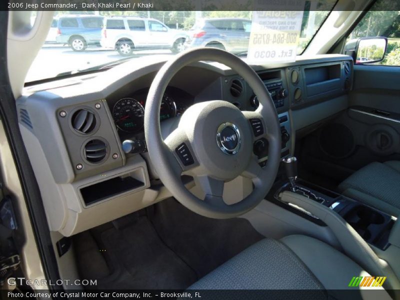 Dark Khaki Pearl / Khaki 2006 Jeep Commander