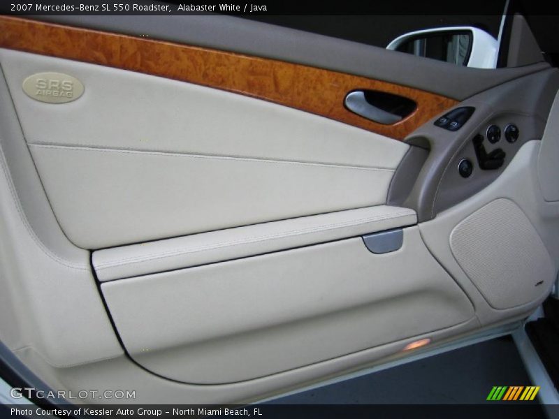 Alabaster White / Java 2007 Mercedes-Benz SL 550 Roadster