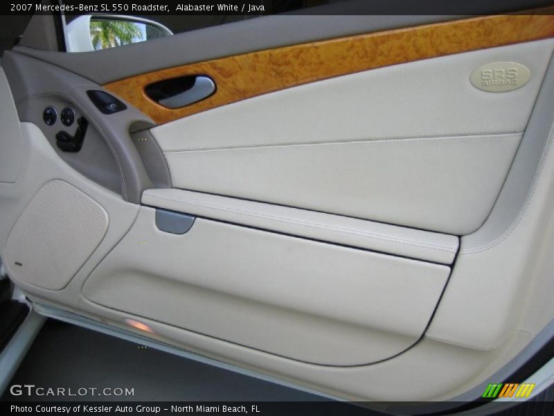 Alabaster White / Java 2007 Mercedes-Benz SL 550 Roadster
