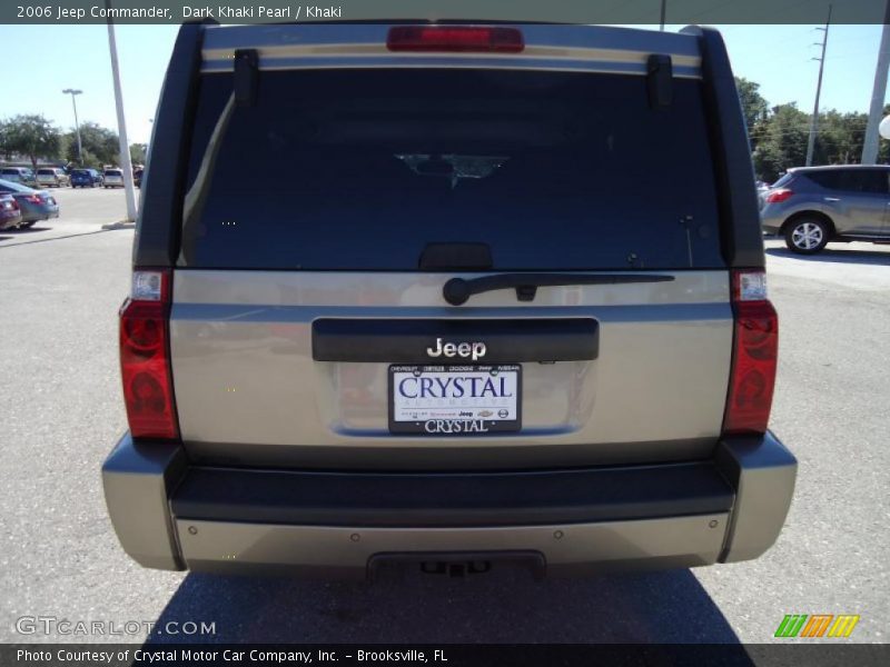 Dark Khaki Pearl / Khaki 2006 Jeep Commander