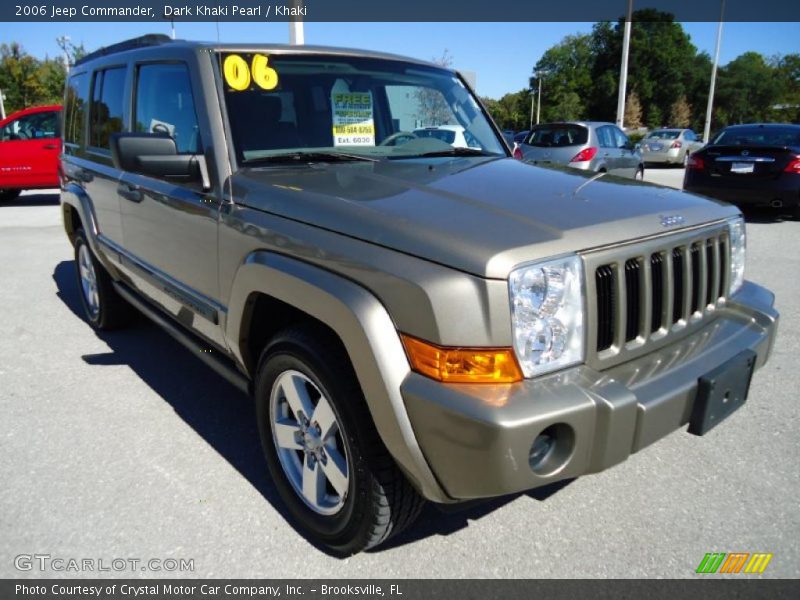 Dark Khaki Pearl / Khaki 2006 Jeep Commander