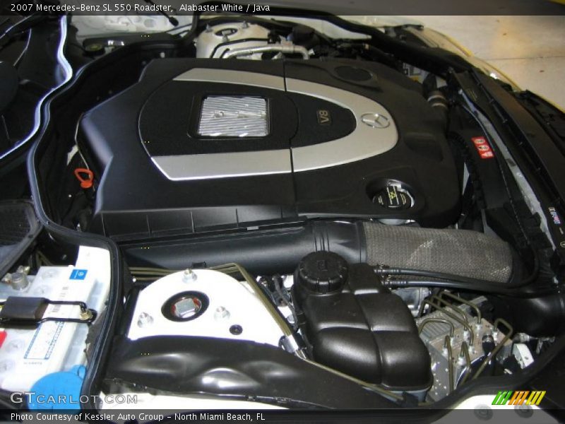 Alabaster White / Java 2007 Mercedes-Benz SL 550 Roadster