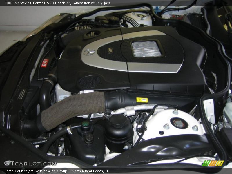 Alabaster White / Java 2007 Mercedes-Benz SL 550 Roadster