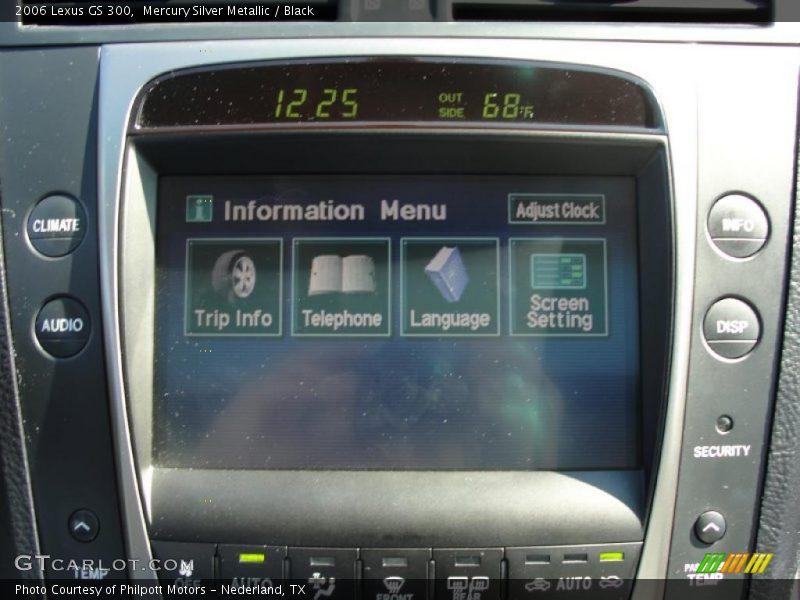 Mercury Silver Metallic / Black 2006 Lexus GS 300