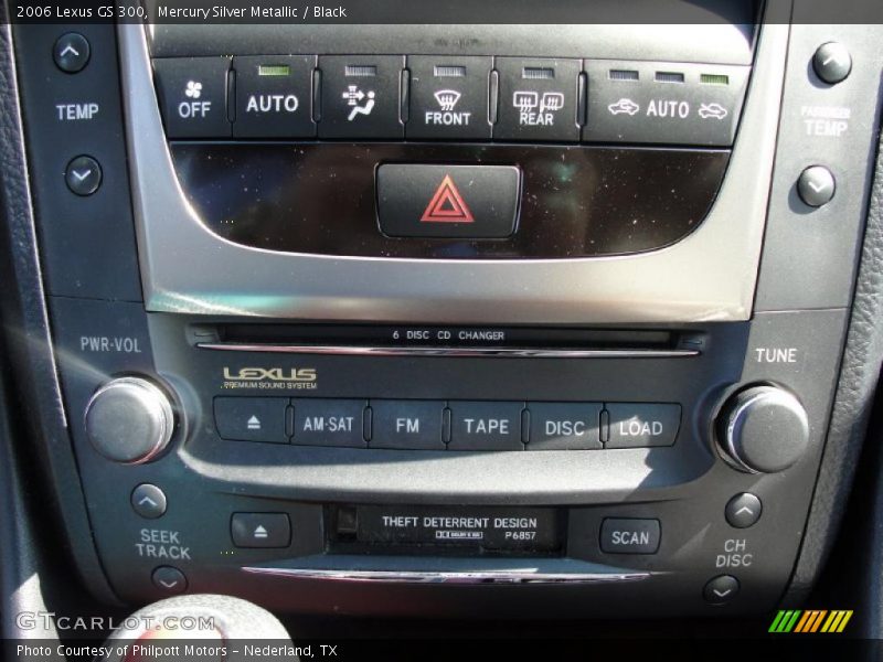 Mercury Silver Metallic / Black 2006 Lexus GS 300