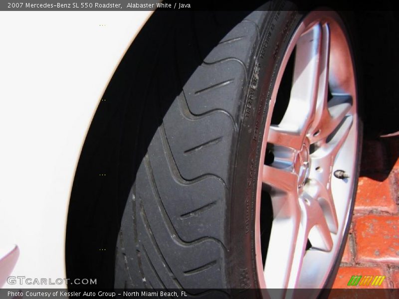 Alabaster White / Java 2007 Mercedes-Benz SL 550 Roadster