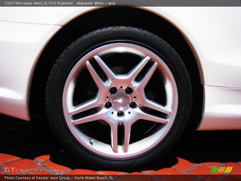 Alabaster White / Java 2007 Mercedes-Benz SL 550 Roadster