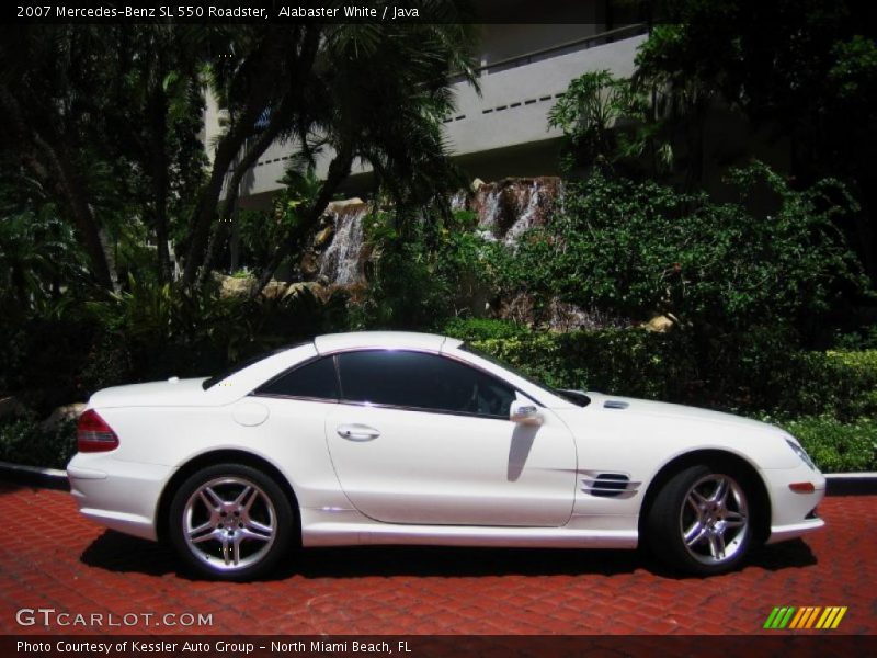 Alabaster White / Java 2007 Mercedes-Benz SL 550 Roadster