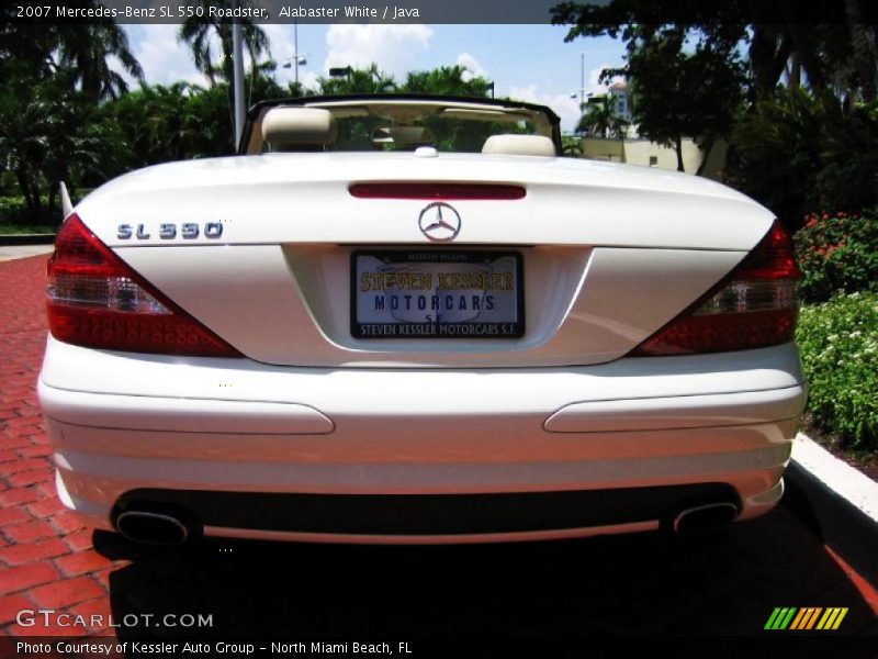 Alabaster White / Java 2007 Mercedes-Benz SL 550 Roadster