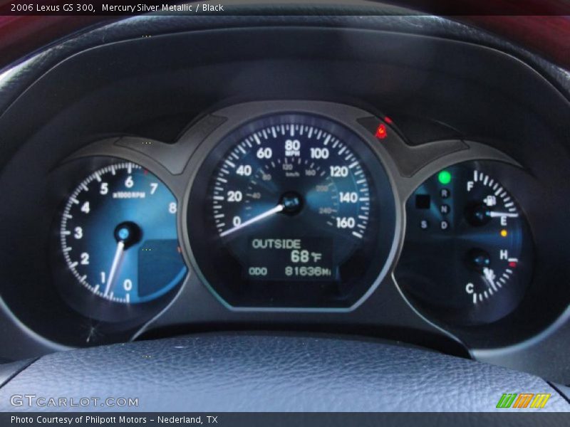 Mercury Silver Metallic / Black 2006 Lexus GS 300
