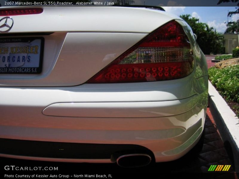 Alabaster White / Java 2007 Mercedes-Benz SL 550 Roadster