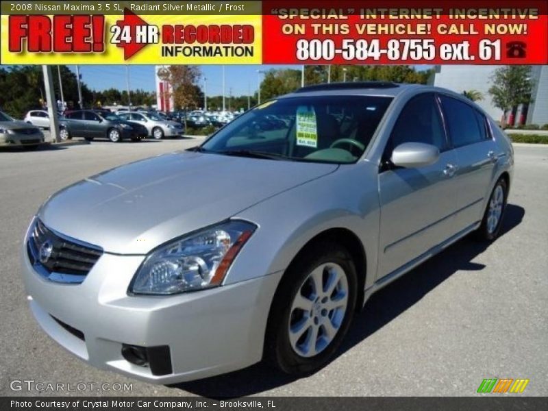 Radiant Silver Metallic / Frost 2008 Nissan Maxima 3.5 SL