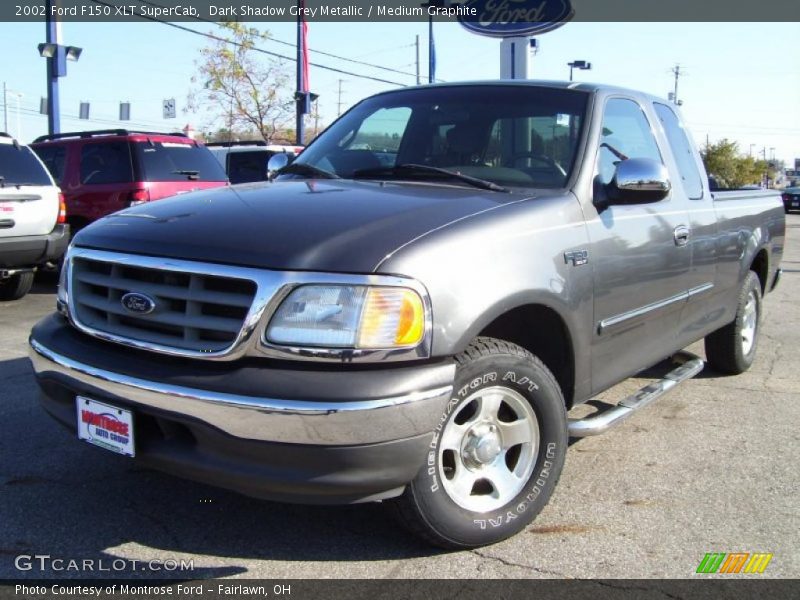 Dark Shadow Grey Metallic / Medium Graphite 2002 Ford F150 XLT SuperCab