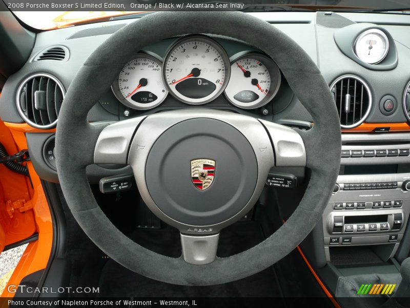 2008 Boxster S Special Edition Alcantara Sport Steering Wheel - 2008 Porsche Boxster S Limited Edition