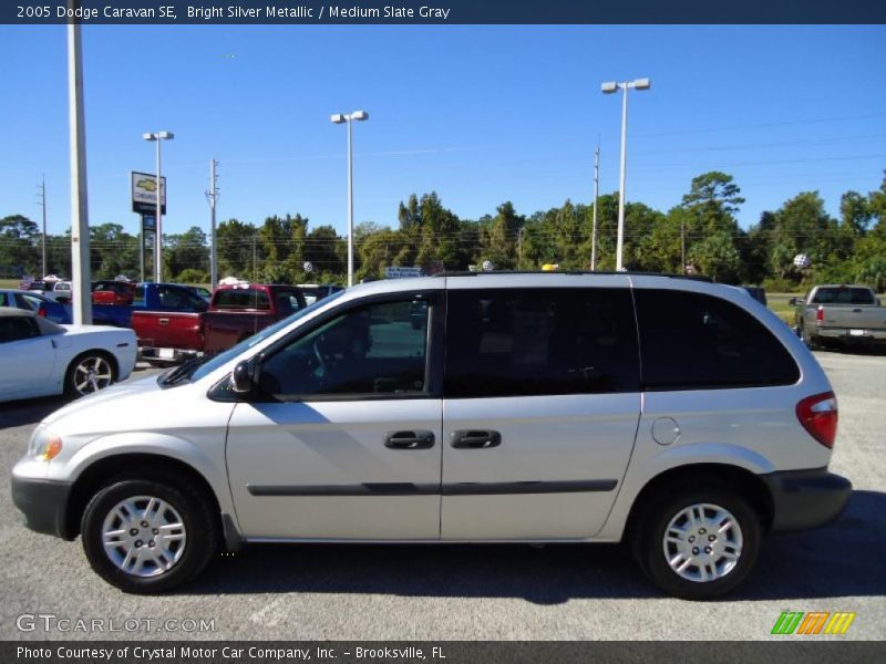 Bright Silver Metallic / Medium Slate Gray 2005 Dodge Caravan SE