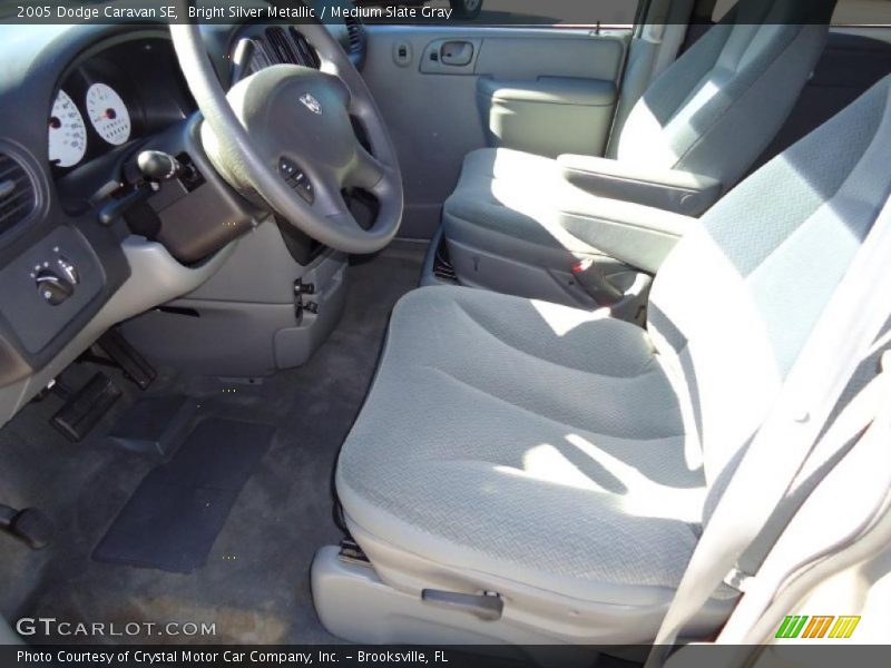 Bright Silver Metallic / Medium Slate Gray 2005 Dodge Caravan SE