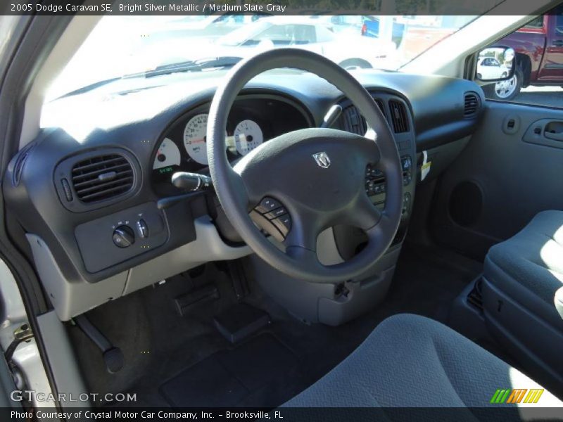 Bright Silver Metallic / Medium Slate Gray 2005 Dodge Caravan SE