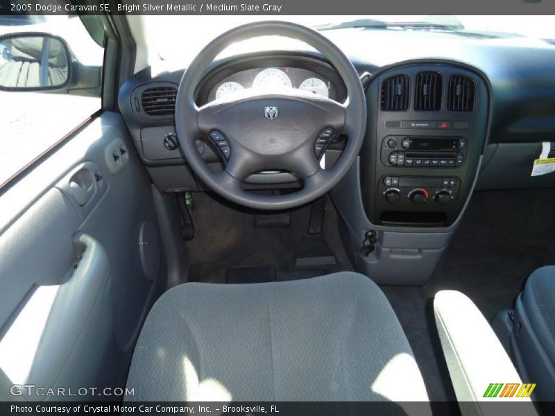 Bright Silver Metallic / Medium Slate Gray 2005 Dodge Caravan SE