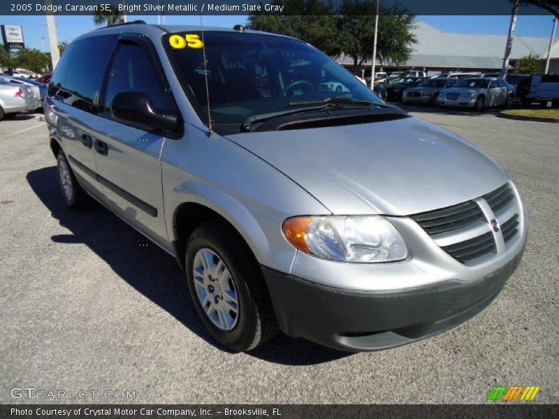 Bright Silver Metallic / Medium Slate Gray 2005 Dodge Caravan SE