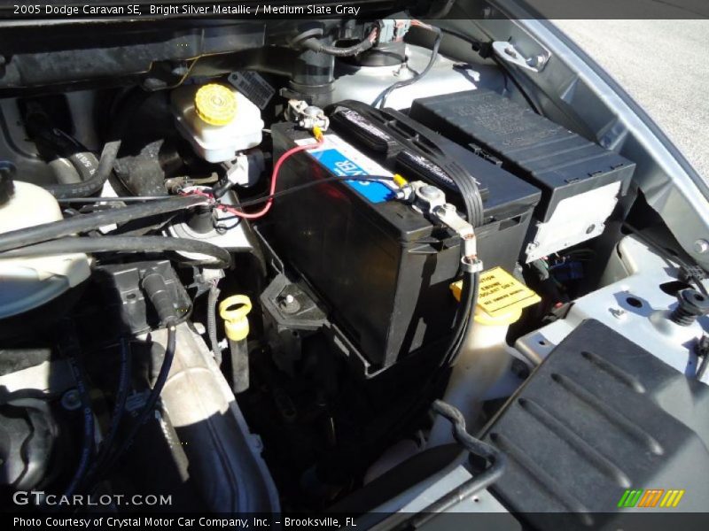 Bright Silver Metallic / Medium Slate Gray 2005 Dodge Caravan SE